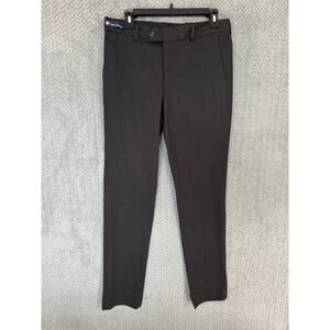One in a Million Men’s Dress Pants Trousers Slim Fit Super Stretch Black 32